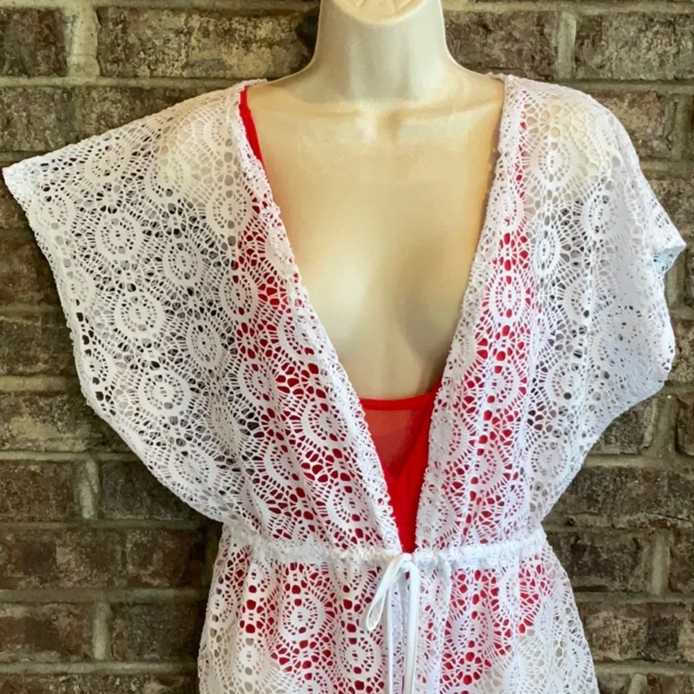 4👗👚🩳👖👙X 20 ARUBA BLUE swimsuit cover up dress size L - Picture 5 of 7